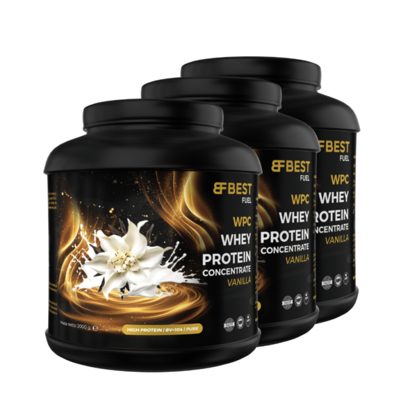 BEST FUEL WHEY CONCENTRATE 2KG VANILLA 3pack
